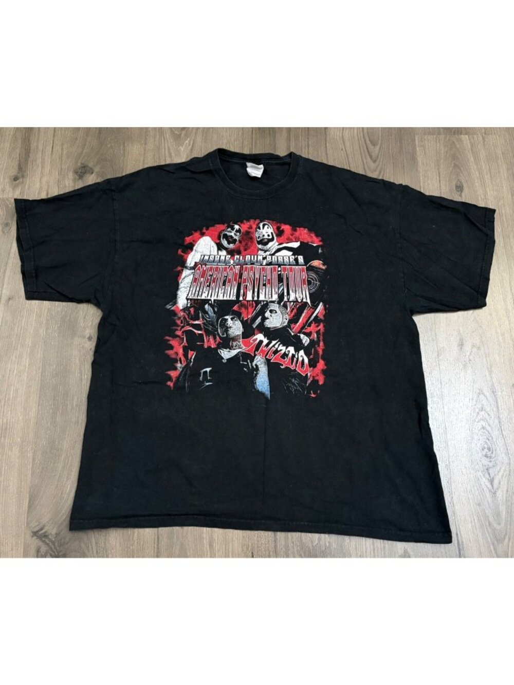 ICP Insane Clown Posse 2011 American Psycho Tour Band Short Sleeve Shirt 2XL